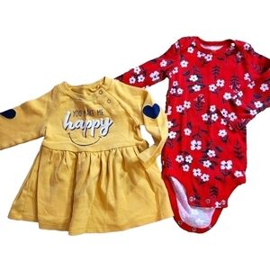 2 Baby girl outfits 12 month, Carters and Ellen DeGeneres